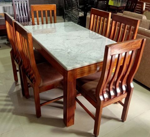 Rectangular Wooden Dining Table Set 6 Seter At ₹ 52000/Set In Mysuru ... with regard to The art of maintaining your rectangular wooden dining table set